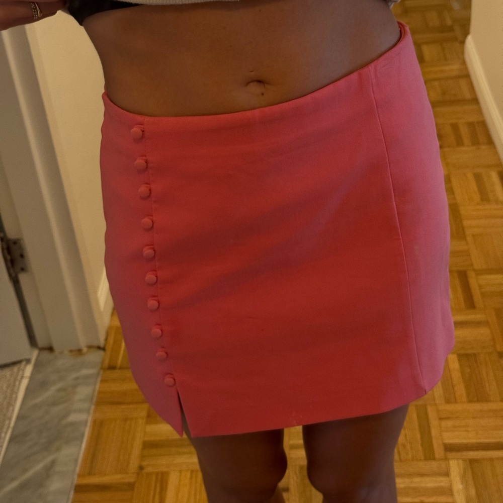 Zara pink Buttoned Women's Skirt